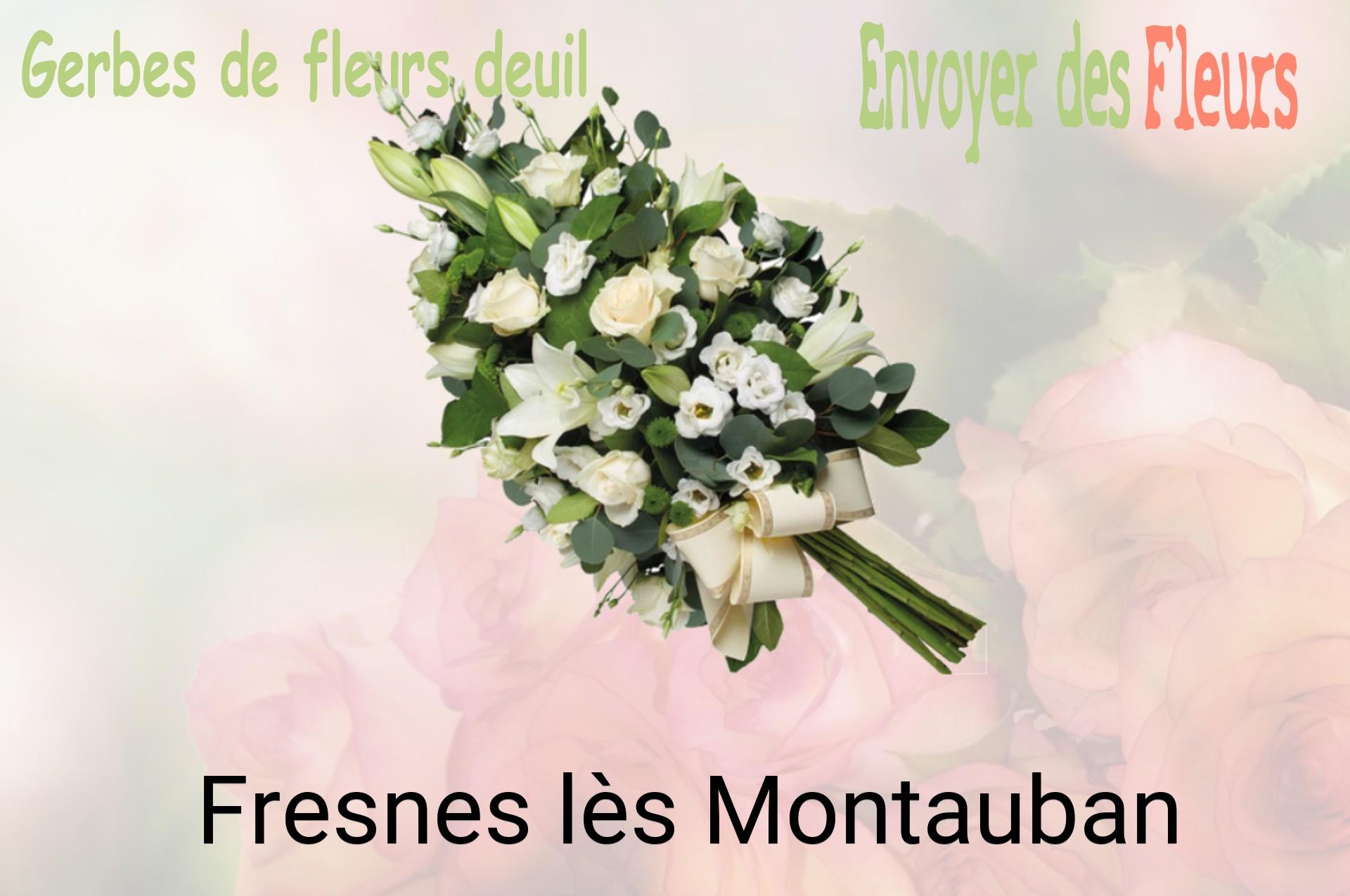 Gerbe de fleurs de deuil livrée à Fresnes-lès-Montauban